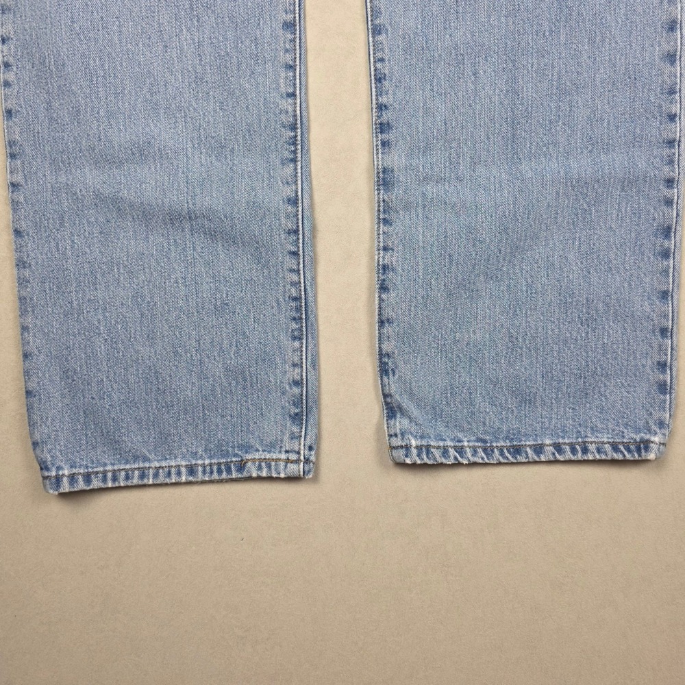 Levi Strauss Co Mens Jeans 501 Button Fly Blue Light Wash Y2K Distressed 38x32 - Picture 6 of 14